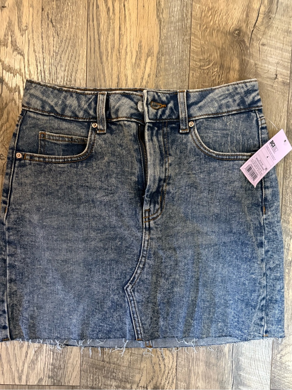 wild fable Blue Washed Denim Mini Skirt